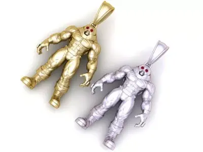 Robot pendant  3D printable model   3D print model