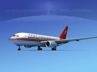 Boeing 767-200ER Shanghai 3D model