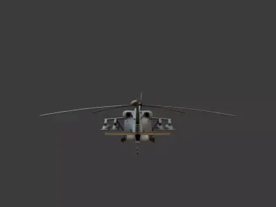 USA military helicopter black hawk 3D model