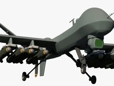 MQ-9 Reaper Military Aircraft Drone 3D model