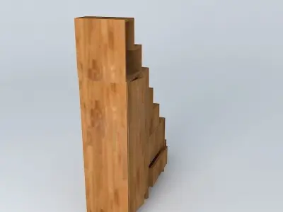 Step Tansu Free 3D model