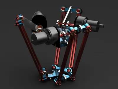 Delta Robot Free 3D model