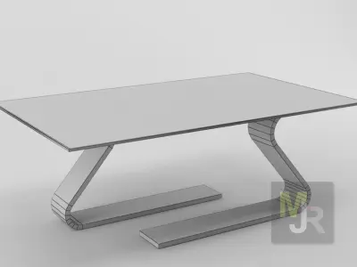 modern table Free low-poly 3D model