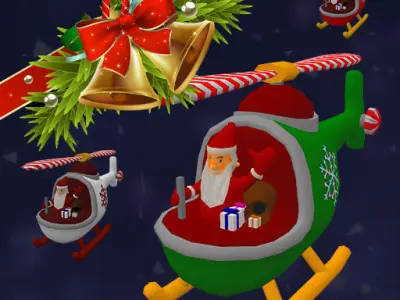 16 Toy Helicopter Pack Low-poly 3D model