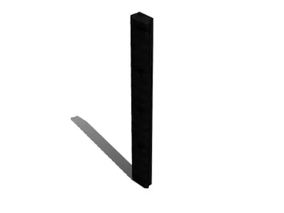 Trilho Picatinny 17 Keymod Rail 3D model