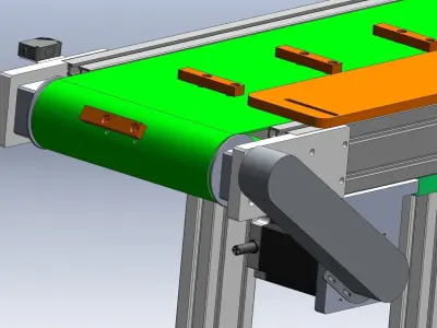 Special type belt machine 3D model
