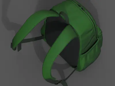 Backpack bag baggage pockets  Low-poly 3D model buy