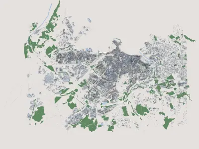 Gijon City Spain 3D model