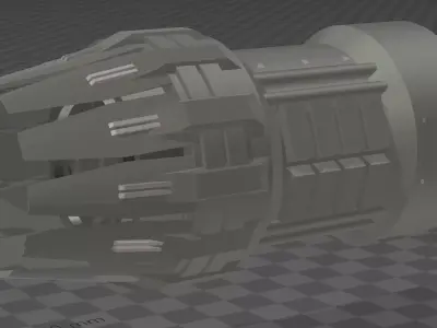 Spacecraft Thruster 3D model