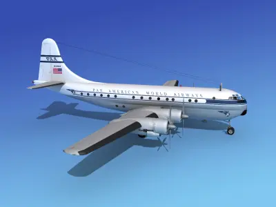Boeing 377 Pan Am 2 3D model