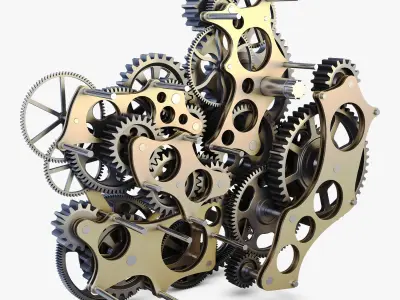 Gear mechanism v 1 3D model