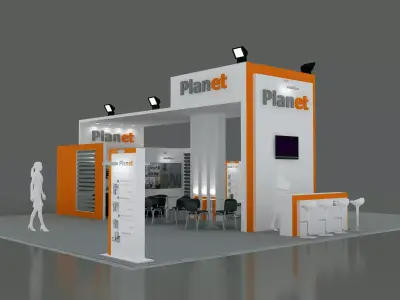 Exhibition Stand - ST0051 3D model
