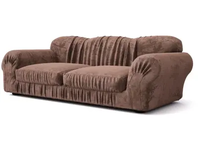Sofa with pleats Free 3D model
