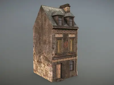 Forgotten House 5 Low-poly 3D model