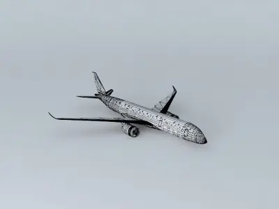 LEAF Airbus A350XWB Free 3D model