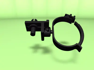 Clip for wires Low-poly 3D model