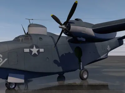 Martin PBM-5 Mariner 3D model