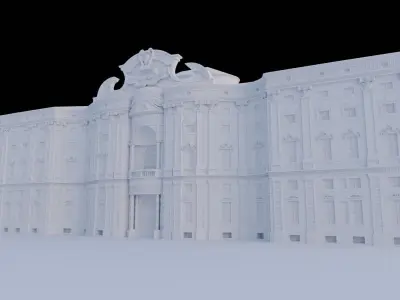 Palazzo Carignano - High-Quality 3D model