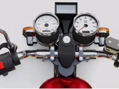 Baotian SANYA  CHINA MOTORCYCLE  Free 3D model