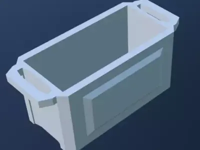 rugged cooler 3D print model