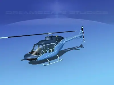 Bell 206 JetRanger V21 3D model