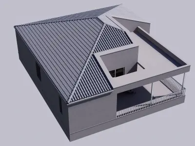 house Low-poly 3D model