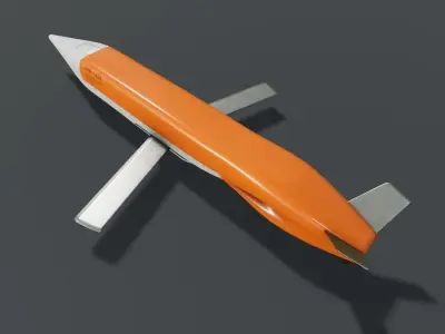 Low-poly 3D model of ADM-160 MALD Low-poly 3D model