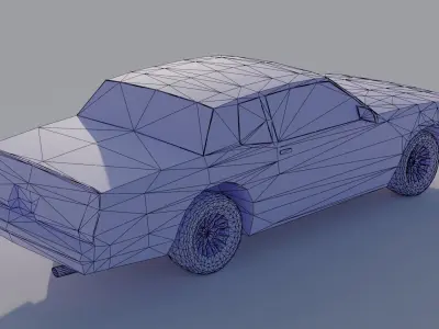 old classic monte carlo ss 1986 Free low-poly 3D model