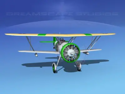 Curtiss F-11-C2 Goshawk V02 3D model