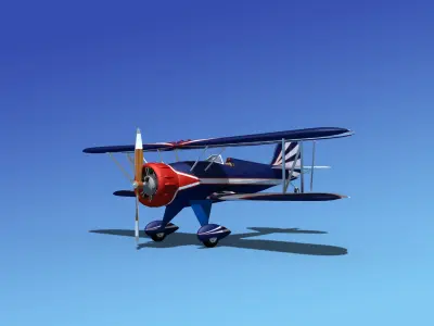 Waco YMF-5 V06 3D model