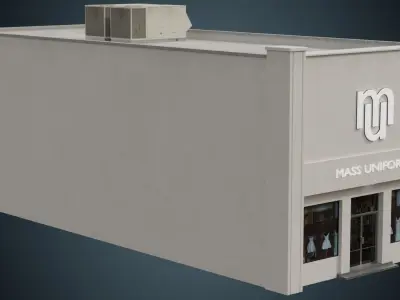 Building 13 Low-poly 3D model