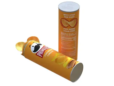 pringles cheddar cheese Low-poly 3D model