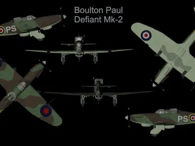 Boulton Paul Defiant Mk-2 3D model