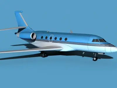 Dassault Falcon 2000 V08 3D model