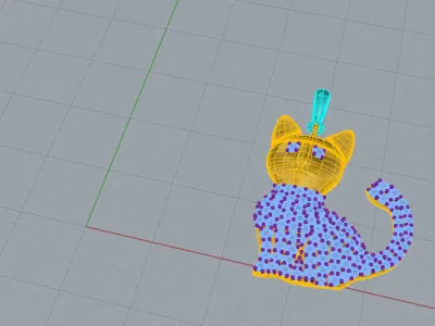 Pendente Gallo Free 3D model