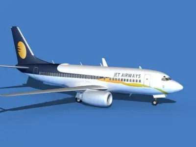 Boeing 737 MAX 7 Jet Airways  3D model