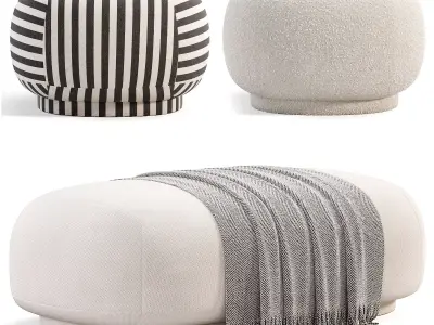 Rico Pouf By 2modern Free low-poly 3D model