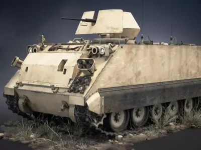 M113 APC Game Ready Low-poly 3D model