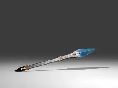 spear 3D model 3D model