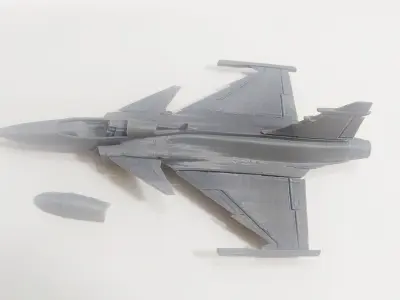 SAAB JAS GRIPEN 1-72 STL FILES OF 3D PRINT SCALE MODEL  3D print model