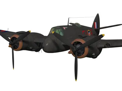 Bristol Beaufighter  MKVIF 3D model