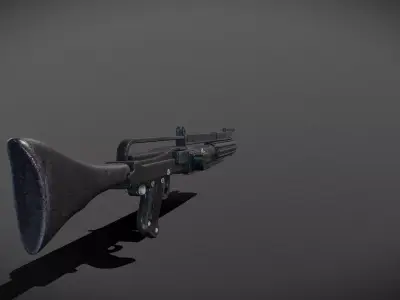 Star wars dc-15c blaster Low-poly 3D model