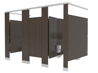 Toilet Stall-001B 3D model