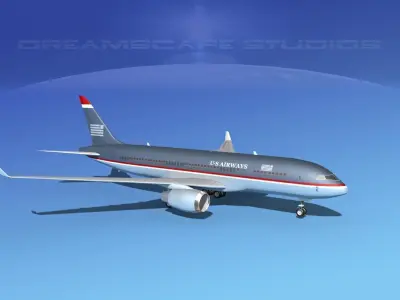 Boeing 787-8 US Airways 3D model