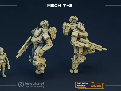 Mech scifi miniature Free 3D print model