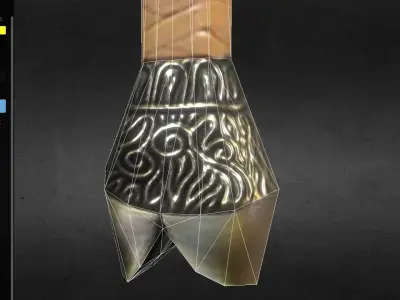 Baphomet-Sword three swords Free low-poly 3D model