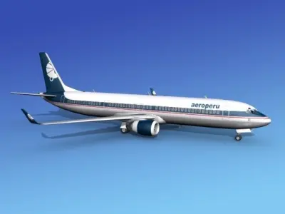 Boeing 737-900ER Aeroperu 3D model