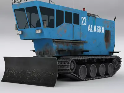 Polar transporter V2 blue 3D model
