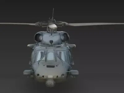 UH-60 Black Hawk Helicopter High Detail 3D Model 3D model