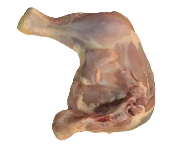 Photoscan Photogrammetry Chicken Leg Thigh Food 4k 3D model